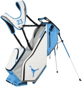 Nike Men's Air Jordan Fadeaway 6-Way Golf Stand Bag, 100% Polyester in Vapor Blue/Tech Grey