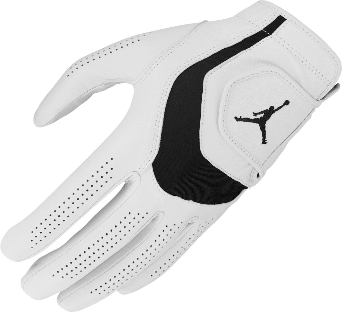 Nike Men's Air Jordan Tour Golf Glove, Nylon/Polyester/Spandex in White
