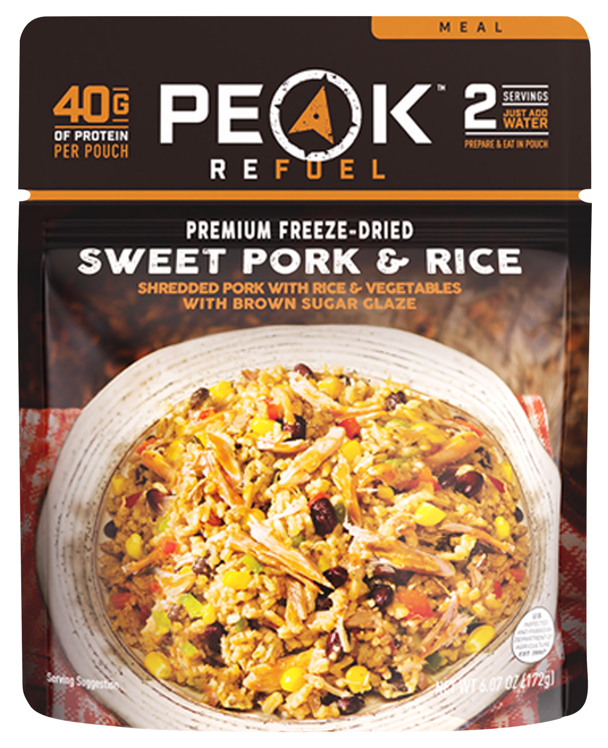 Peak Refuel Freeze-Dried Sweet Pork and Rice Pouch