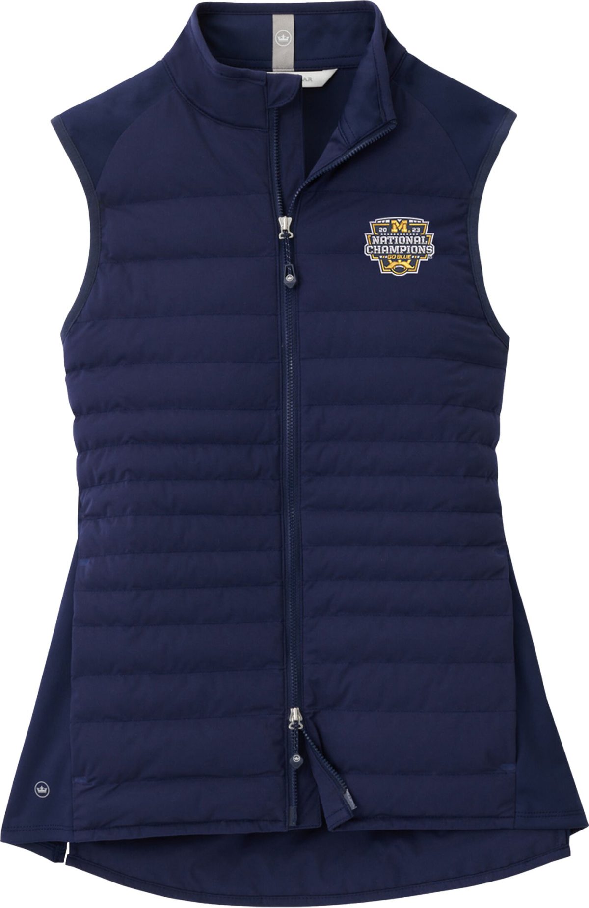 Peter Millar Women's University Of Michigan National Champion Fuse Hybrid Golf Vest, 100% Polyester in Navy, Size S