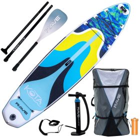 RAVE Sports KOTA Borealis Inflatable Stand-Up Paddleboard Package
