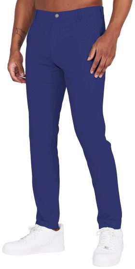 REDVANLY Men's Bradley Pull-On Trouser Golf Pants, Nylon/Spandex in Navy, Size Medium (32-35)