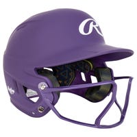 Rawlings Mach High-Viz Youth Fastpitch Softball Batting Helmet - 2024 Model in Purple