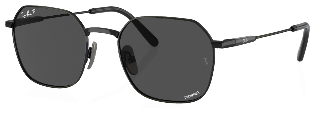 Ray-Ban Jim Titanium RB8094 Chromance Glass Polarized Sunglasses - Black/Dark Gray Chromance
