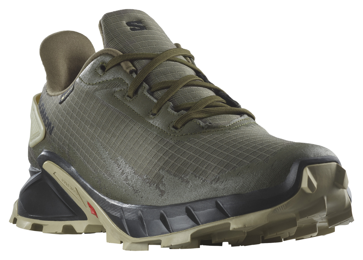 Salomon Alphacross 4 GTX Waterproof Trail Running Shoes for Men - Olive Night - 8.5M