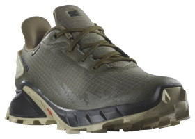 Salomon Alphacross 4 GTX Waterproof Trail Running Shoes for Men - Olive Night - 8.5M