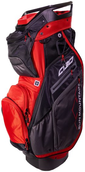 Sun Mountain Men's C-130 Cart Bag 2021 in Black/Cement/Gunmetal