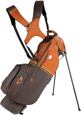 Sun Mountain Men's Mid-Stripe Stand Bag 2023 in Cabin/Umber/Wheat