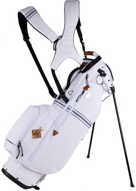 Sun Mountain Men's Mid-Stripe Stand Bag 2023 in White