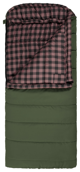 TETON Sports Bridger 0°F Canvas Sleeping Bag - Green/Plum
