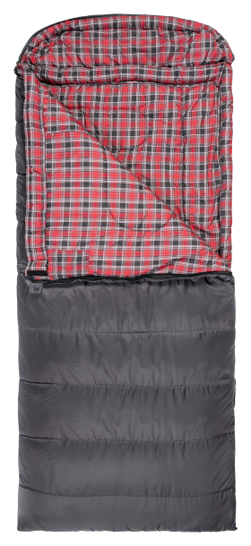 TETON Sports Celsius XL -25°F Sleeping Bag - Left Zipper 90''L x 36''W - Grey/Red