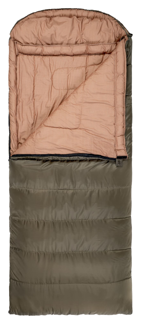 TETON Sports Celsius XL -25°F Sleeping Bag - Right Zipper 90''L x 36''W - Green/Tan