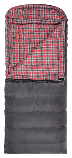 TETON Sports Celsius XL -25°F Sleeping Bag - Right Zipper 90''L x 36''W - Grey/Red