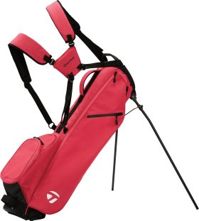 TaylorMade Men's Flextech Carry Stand Bag 2024, Polyester/Rayon in Pink