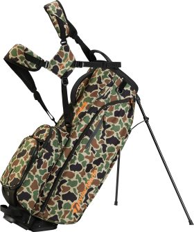 TaylorMade Men's Flextech Crossover Stand Bag 2024 in Camo/Orange