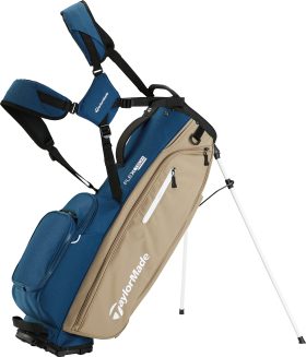 TaylorMade Men's Flextech Stand Bag 2024 in Navy/Tan