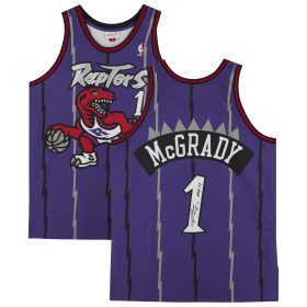 Tracy McGrady Purple Toronto Raptors Autographed Mitchell & Ness 1998 Authentic Jersey with "HOF 17" Inscription