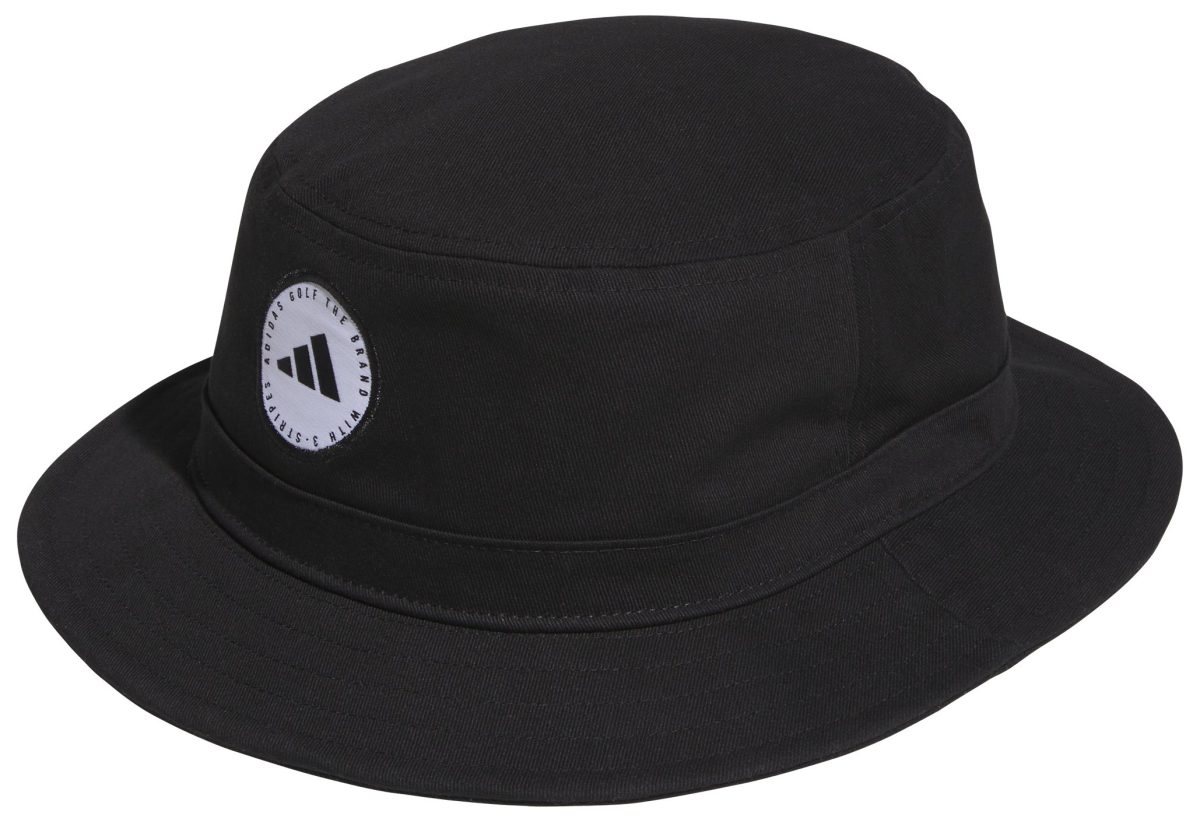 adidas Men's Solid Golf Bucket Hat, 100% Cotton in Black