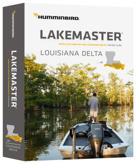 Humminbird LakeMaster microSD Digital GPS Map Cards - Louisiana Delta Aerial View V1