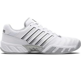 K-Swiss Men's Bigshot Light 4 Tennis Shoes (White/High-Rise/Black)