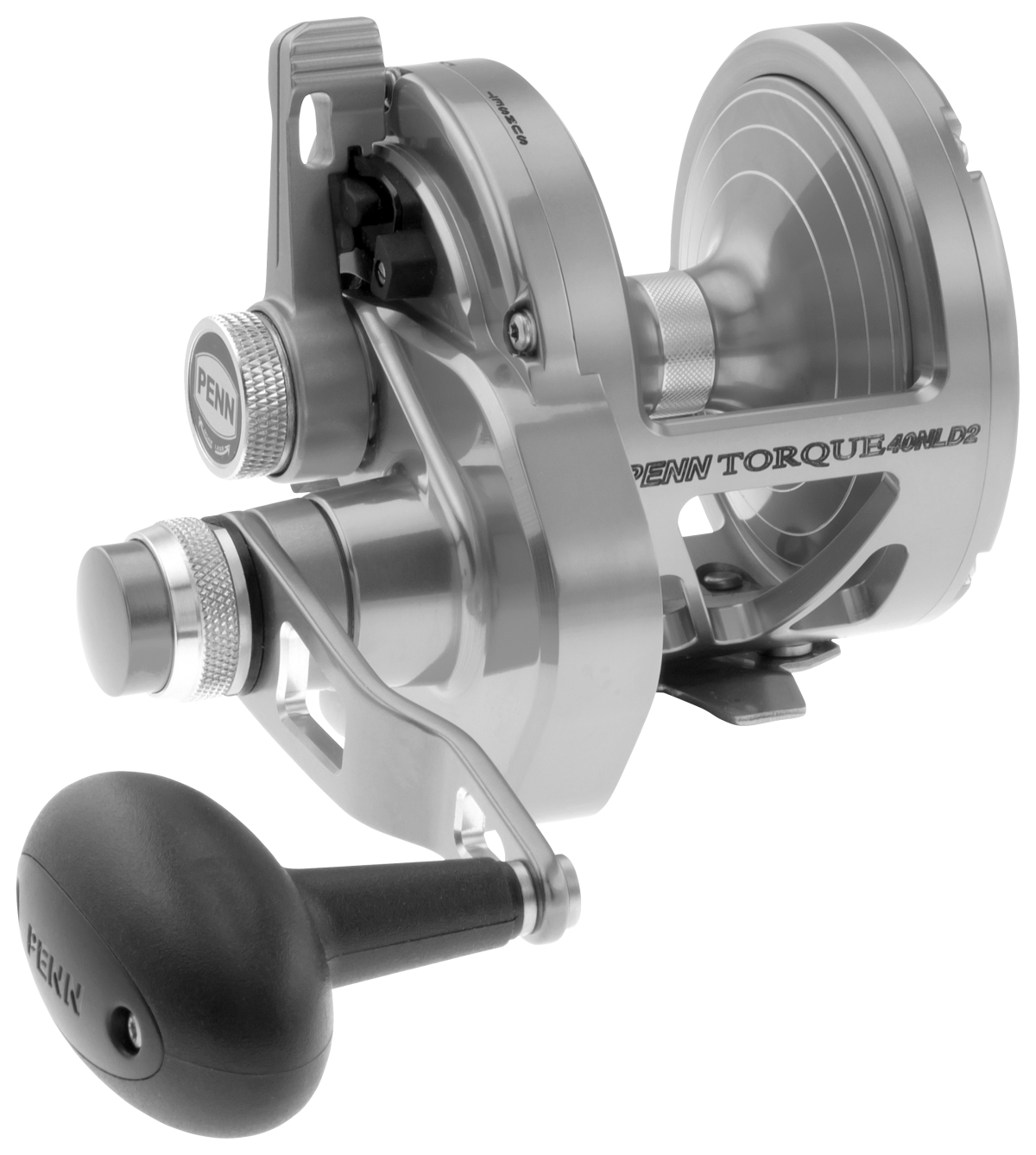 PENN Torque Two-Speed Lever Drag Silver Reel - TRQ40NLD2S