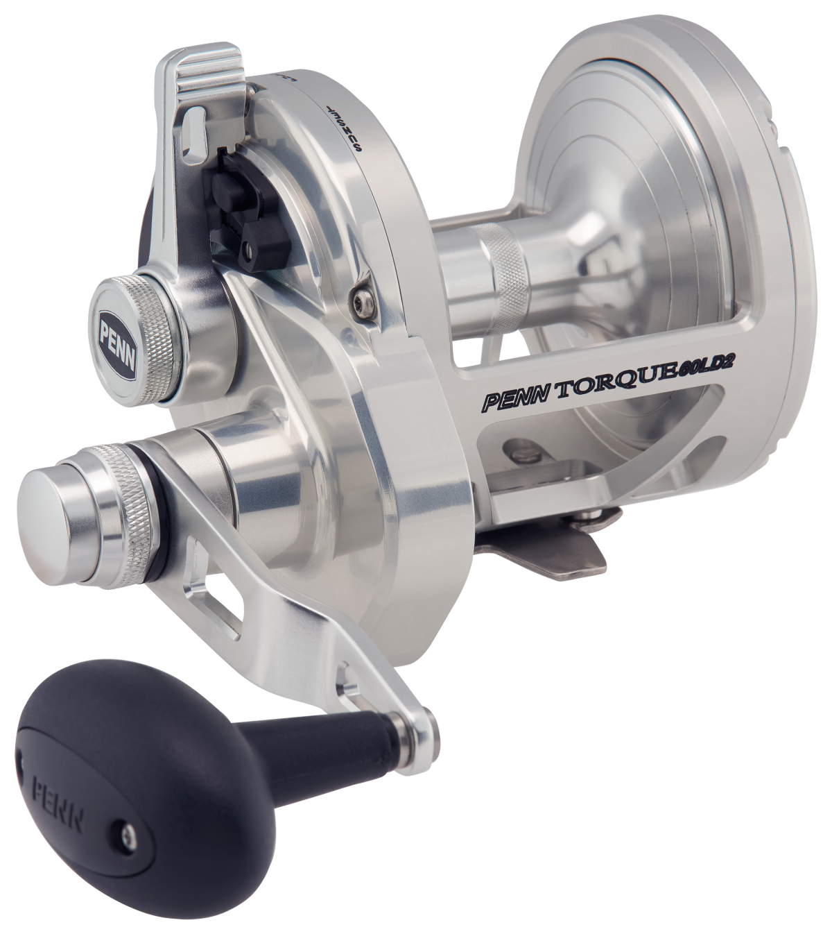 PENN Torque Two-Speed Lever Drag Silver Reel - TRQ60LD2S