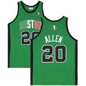 Ray Allen Boston Celtics Autographed Irish Green Mitchell & Ness 2007-2008 Authentic Jersey
