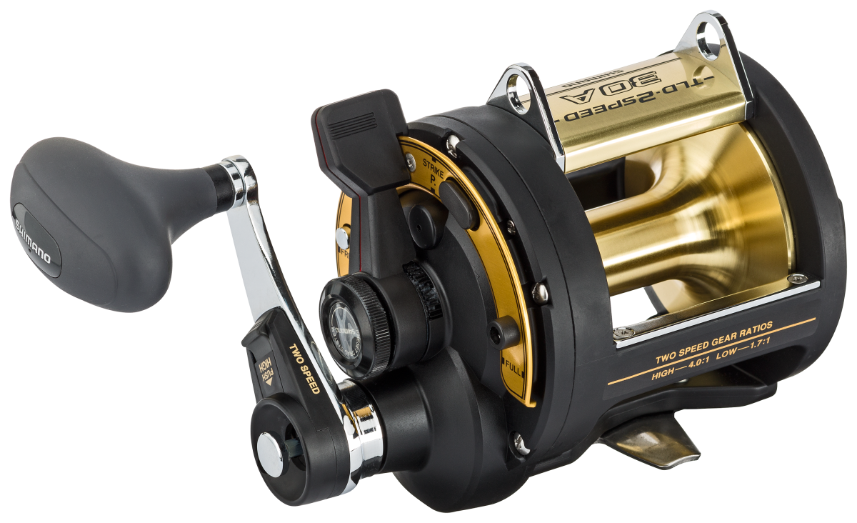 Shimano TLD Two-Speed A Model Conventional Reel - 4.0:1/1.7:1