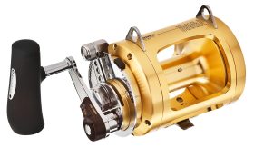 Shimano Tiagra Conventional Two-Speed Saltwater Reel - Right - 50 Size - Wide Spool