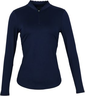 JoFIt Womens Chelsea UV Long Sleeve Golf Mock - Blue, Size: Small