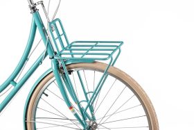 Public Bikes Porteur Front Bike Rack - Turquoise