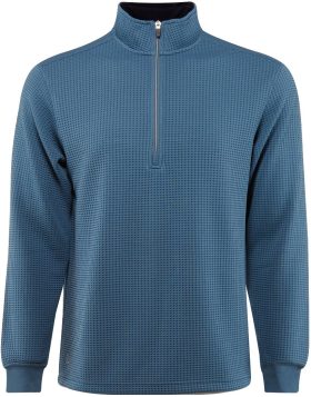 Straight Down Optic Quarter-Zip Men's Golf Pullover - Grey, Size: Small
