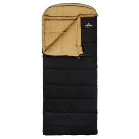 Teton Sports Deer Hunter -35 °F Canvas Sleeping Bag, Right Zipper in Black