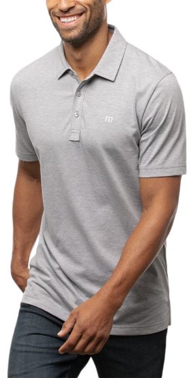 TravisMathew Zinna Men's Golf Polo Shirt 2024 - Grey, Size: Small