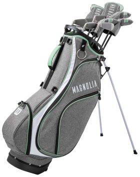 Wilson Womens Magnolia Complete Package Set - Stand Bag - Stand Bag - GRAY/MINT - RIGHT - WOMENS STANDARD - Golf Clubs