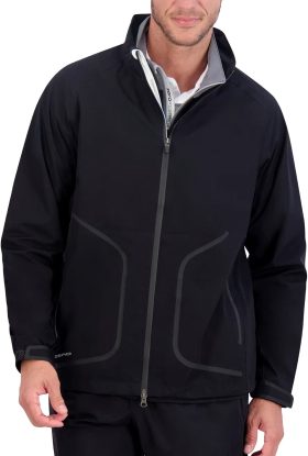 Zero Restriction Z2000 Full Zip Men's Golf Jacket - Black, Size: Small
