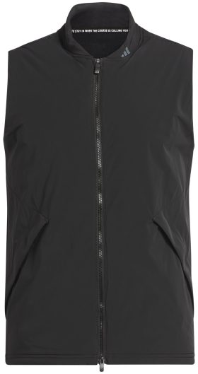 adidas Ultimate365 Tour Frostguard Full-Zip Padded Men's Golf Vest - Black, Size: Small