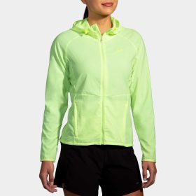 Brooks Canopy Jacket Women's Running Apparel Light Lime
