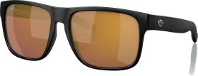 Costa Del Mar Spearo XL 580G Polarized Sunglasses, Men's, Matte Black/Gold Mirror
