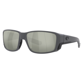 Costa Del Mar Tuna Alley PRO 580G Glass Polarized Sunglasses - Matte Gray/Gray Silver Mirror - Large
