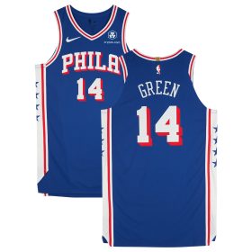 Danny Green Philadelphia 76ers Player-Issued #14 Royal Icon Edition Authentic Jersey from the 2023-24 NBA Season - Size 50 + 6 Length