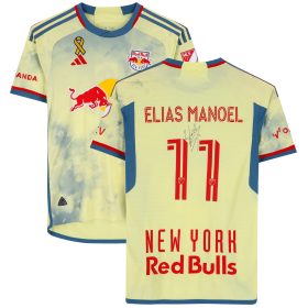 Elias Manoel New York Red Bulls Autographed Fanatics Authentic Match-Used #11 Yellow Jersey from the 2023 MLS Season