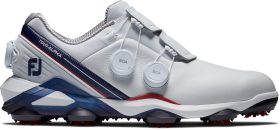 FootJoy Tour Alpha BOA Golf Shoes 2024 - White/Red - 7 - M
