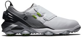 FootJoy Tour Alpha BOA Golf Shoes - White/Grey/Lime - 9.5 - M