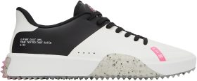 G/FORE G.112 PU Leather Stippled Golf Shoes 2024 - Snow/Onyx - 9 - MEDIUM
