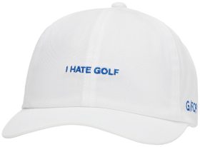 G/FORE I Hate Men's Golf Cotton Twill Relaxed Fit Snapback Men's Golf Hat - White