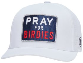 G/FORE Pray For Birdies Stretch Twill Snapback Men's Golf Hat 2024 - White