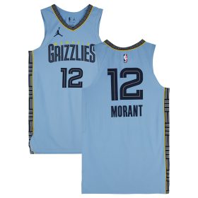 Ja Morant Memphis Grizzlies Player-Issued #12 Blue Jersey from the 2023-24 NBA Season