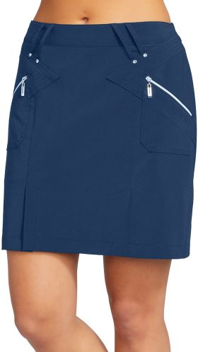 Jamie Sadock Womens Airwear 17 Inch Golf Skort - Blue, Size: 0