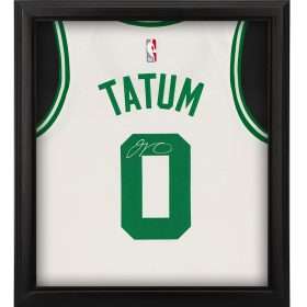 Jayson Tatum Boston Celtics Autographed Nike White 2020-2021 Swingman Jersey Shadowbox